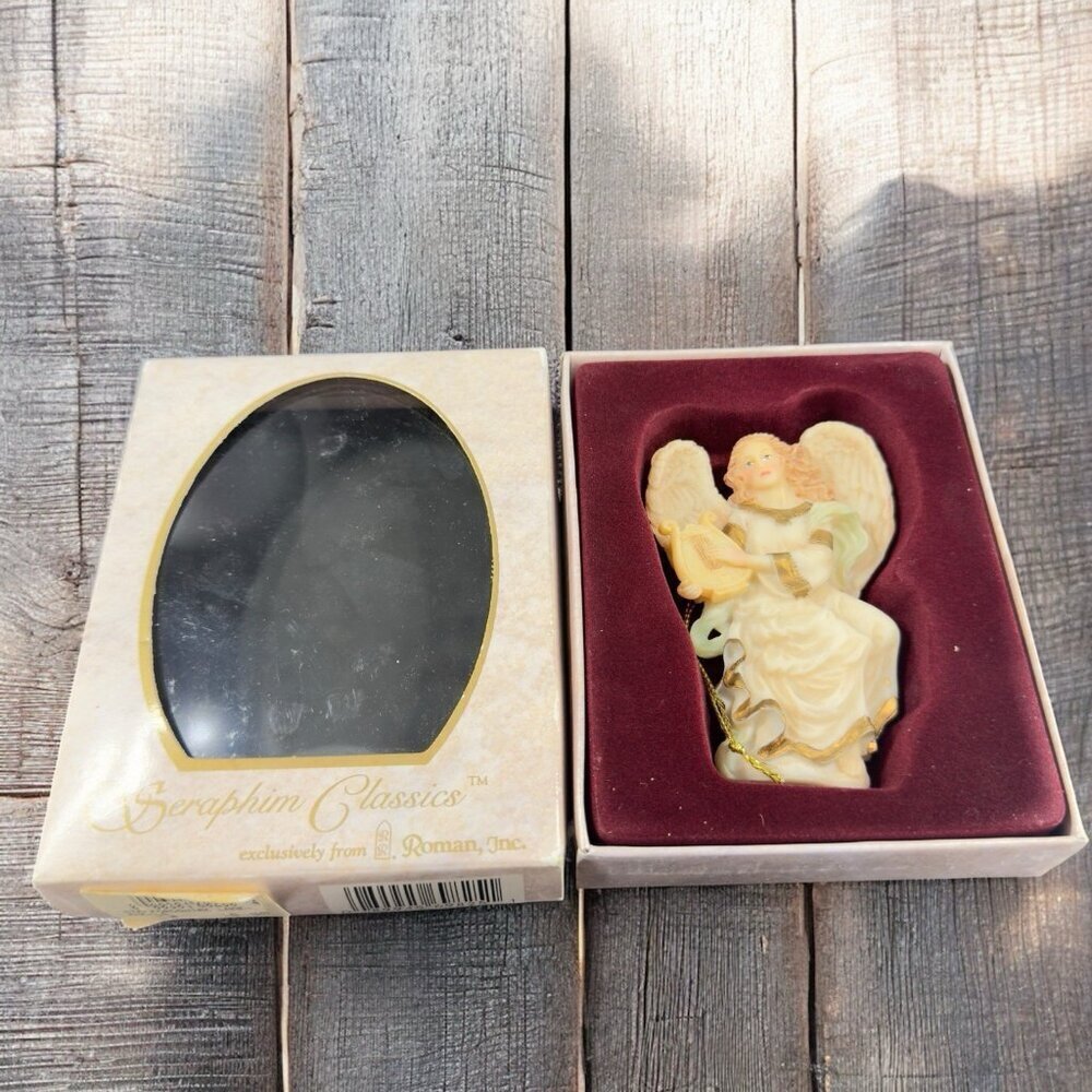 1994 Seraphim Classics Lydia Winged Poet‎ Gymbeline Peacemaker Ornament New Box